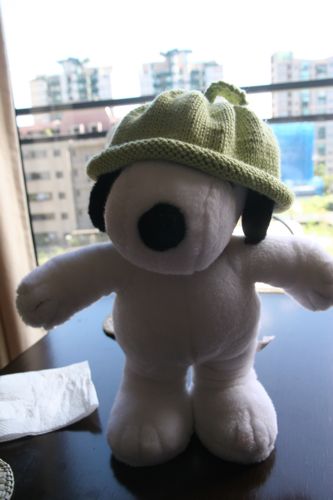 Little Sprout hat on Snoopy